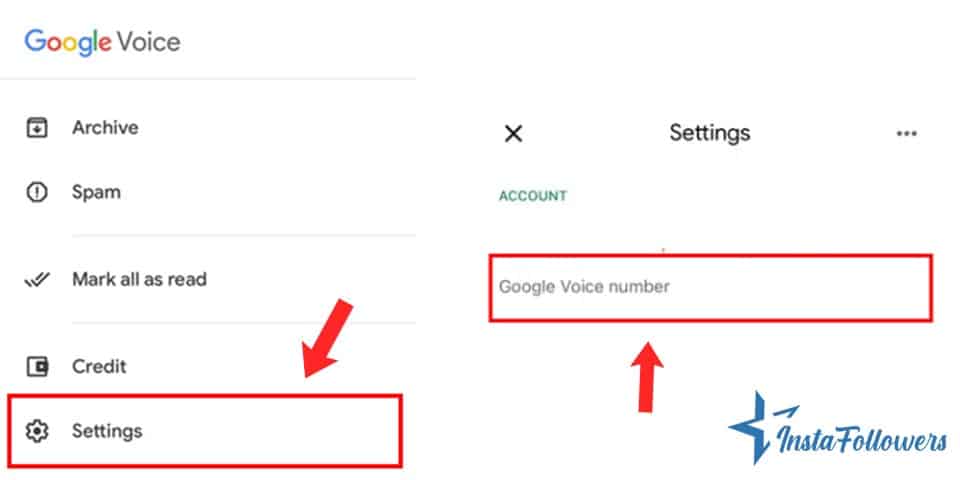 google voice setting whatsapp phone number