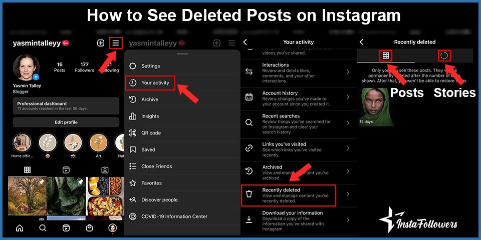 how to see deleted posts on instagram