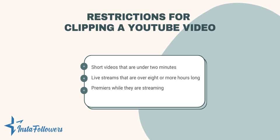 restrictions for clipping a YouTube video