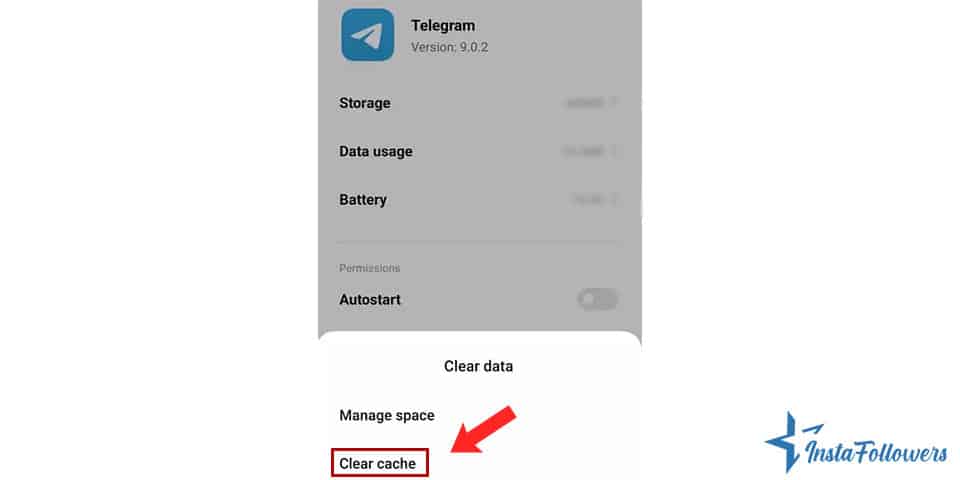 Telegram clear cache