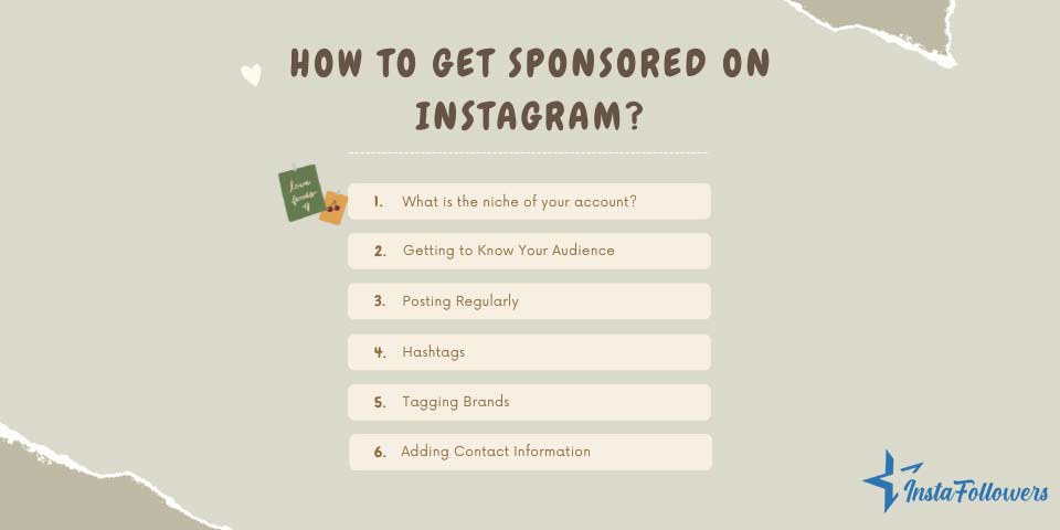 get sponsored on Instagram