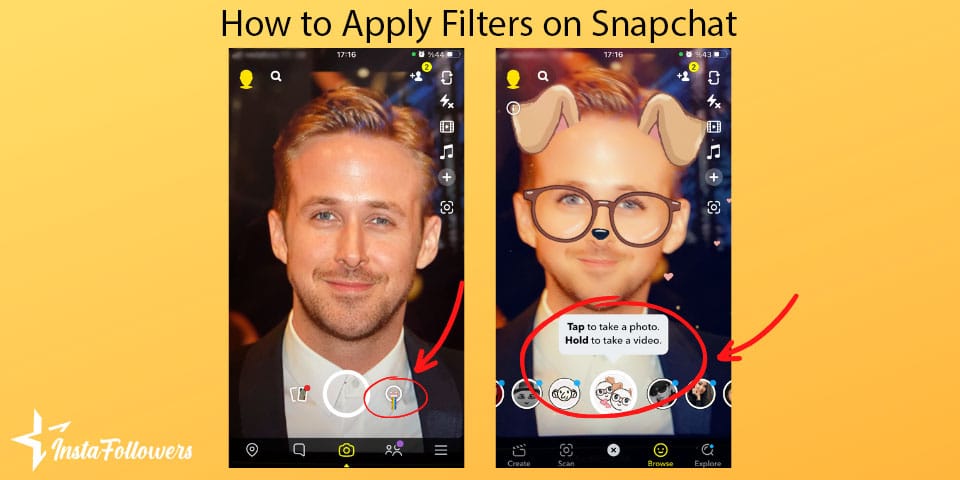 how to apply filters in snapchat