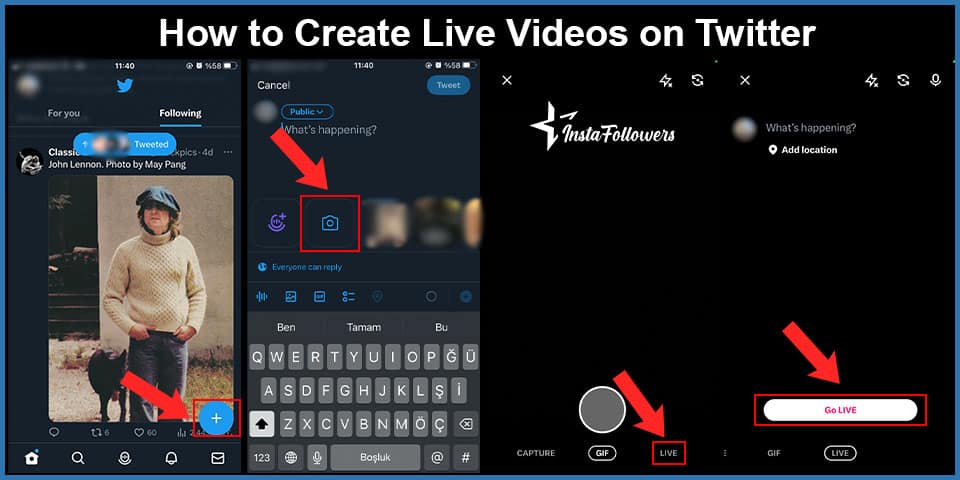 how to create live videos on twitter