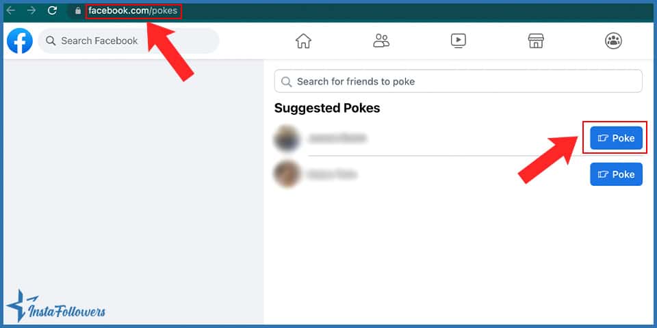 how to poke someone on facebook on desktop