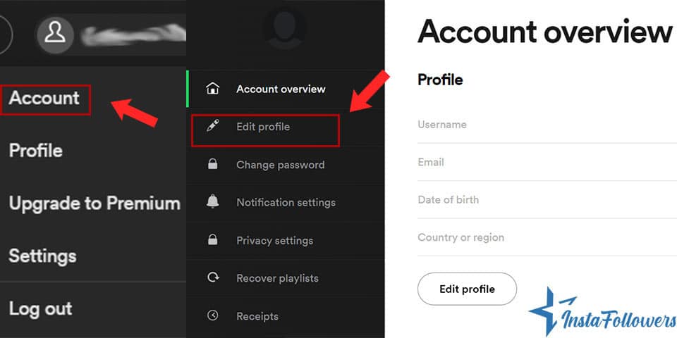 Spotify account settings