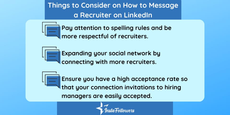 things to consider on how to message a recruiter on linkedin