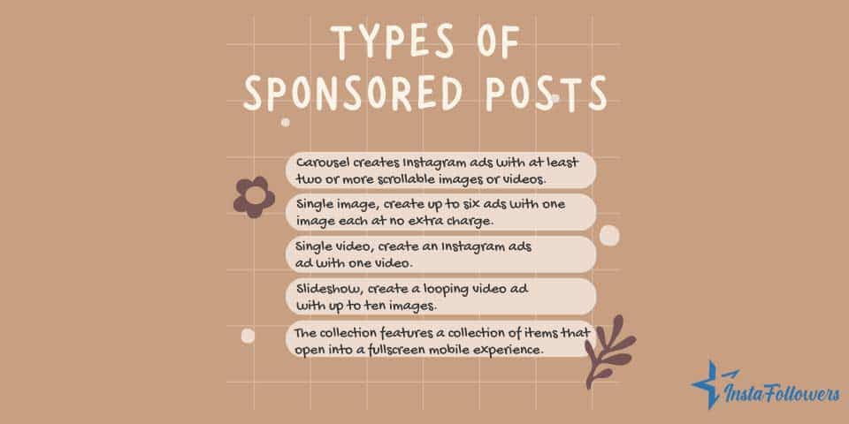 types of sponsored posts