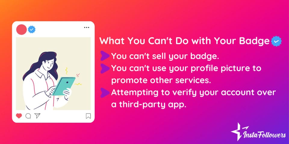 what you cant do with your badge