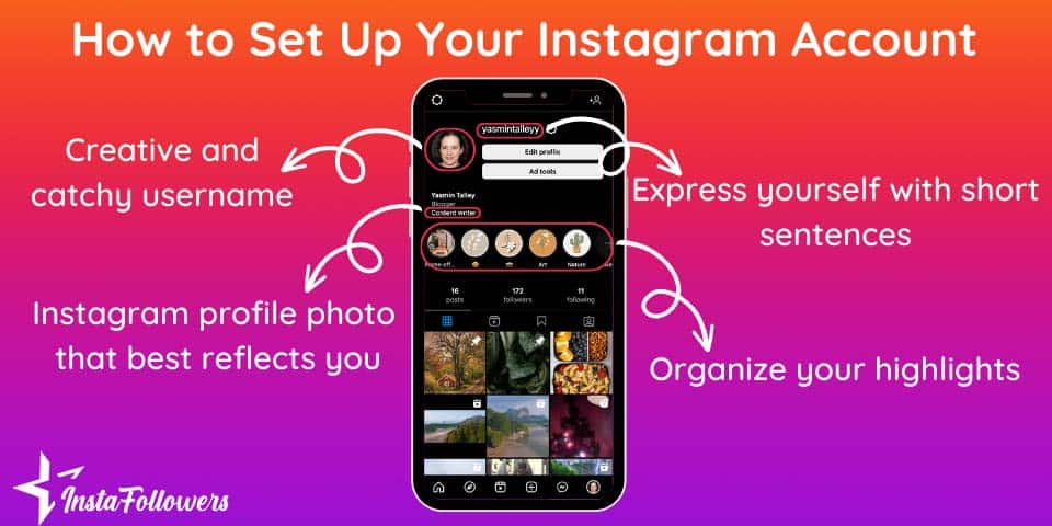 set up instagram account