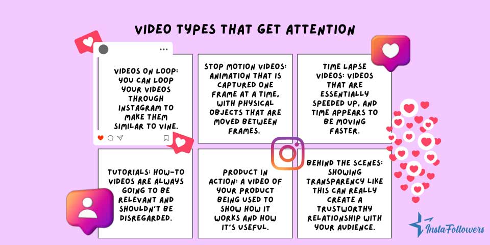 Instagram video types