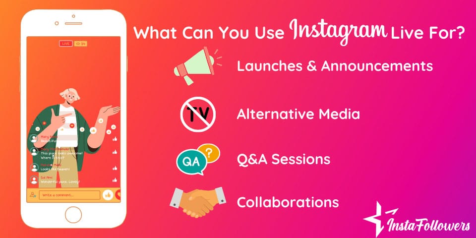 what can you use instagram live for