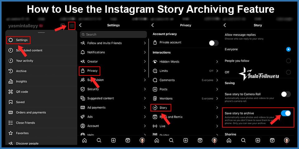 how to use the instagram story archiving feature