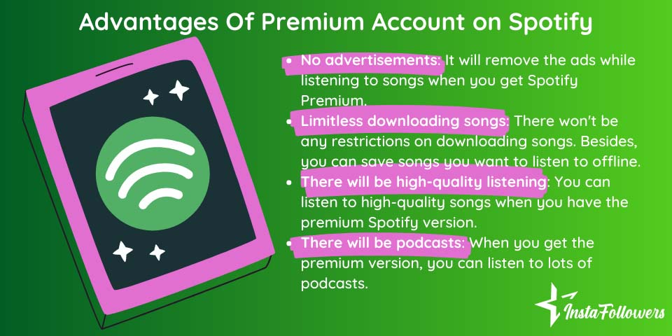 advantages of premium account on spotify