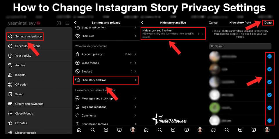 how to change instagram story privacy settings