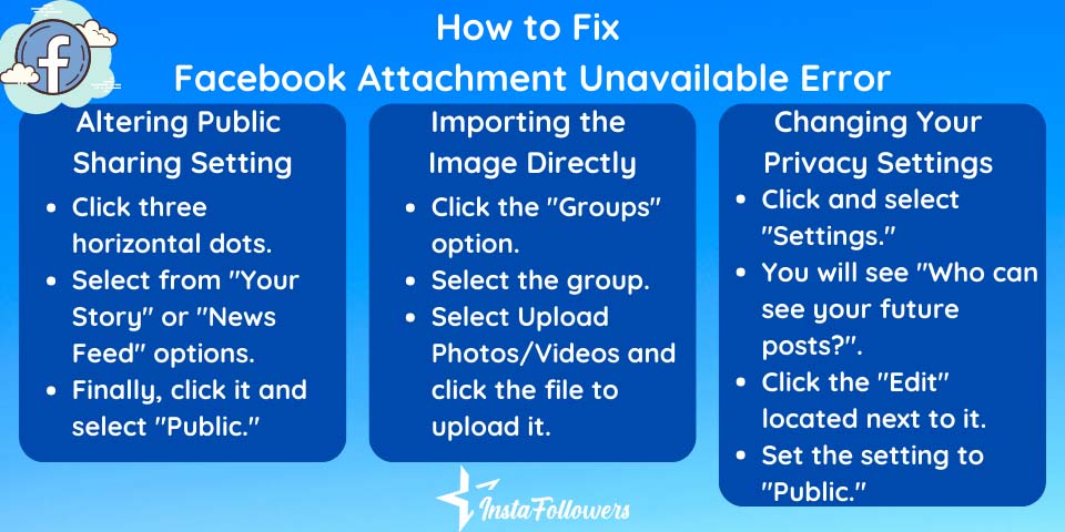 how to fix facebook attachment unavailable error