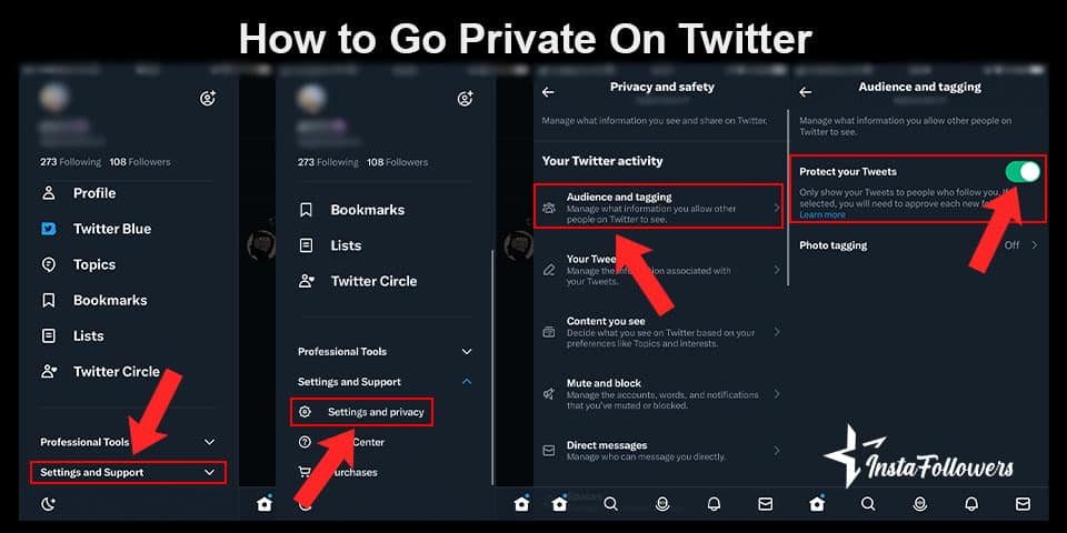 how to go private on twitter