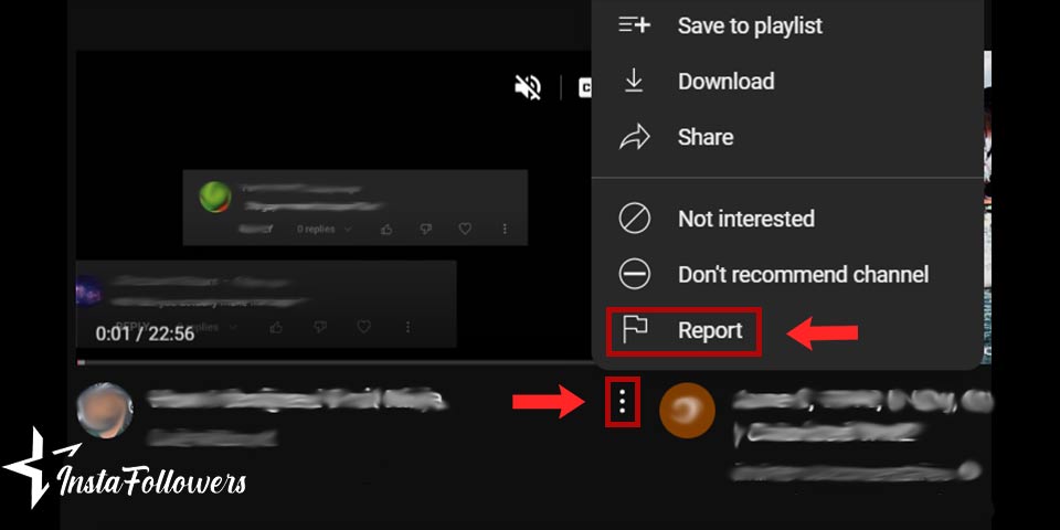 report YouTube video