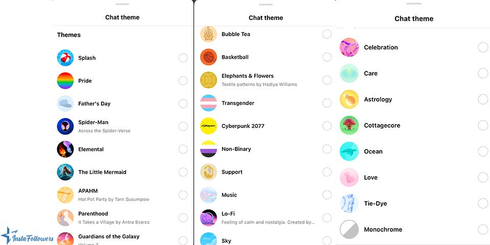 Instagram themes