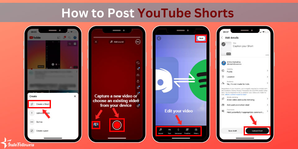 how to post youtube shorts from mobile devices