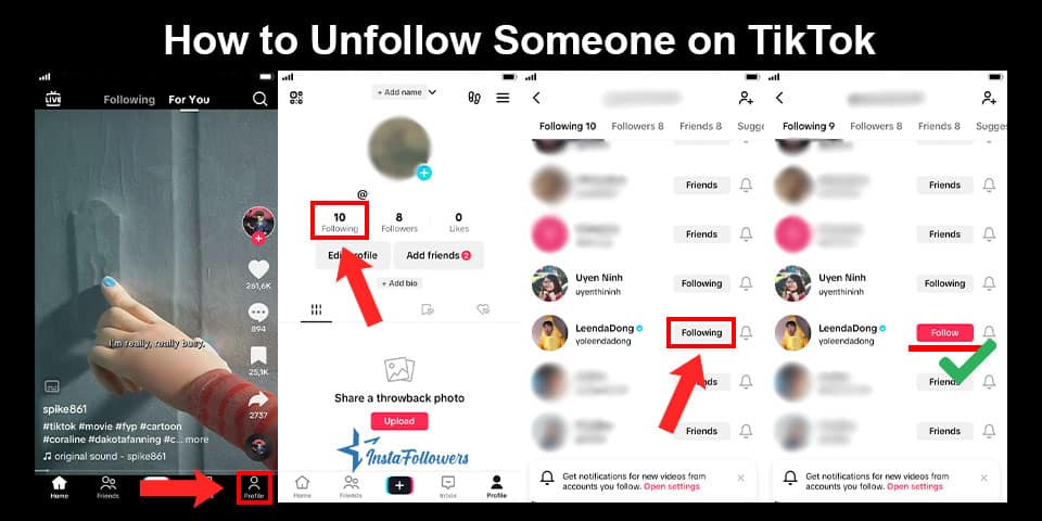 how to unfollow someone on tiktok