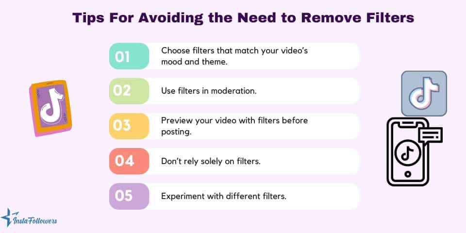 tips to remove filters on TikTok