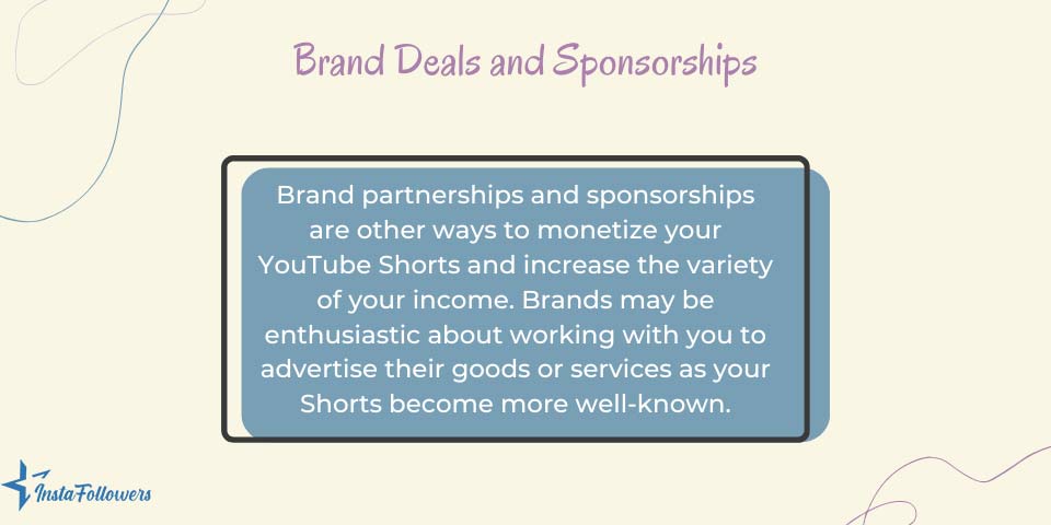 brand deals and sponsorships