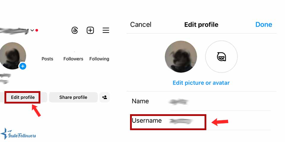 change Instagram username