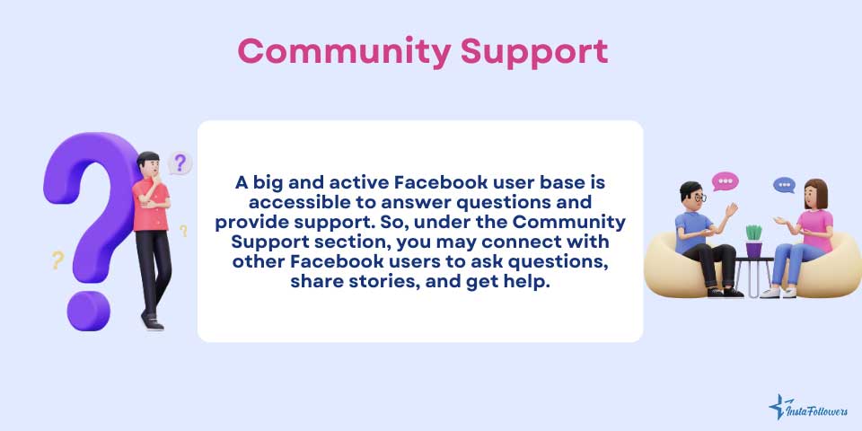 Facebook account settings community support