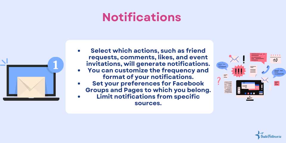 Facebook settings notifications