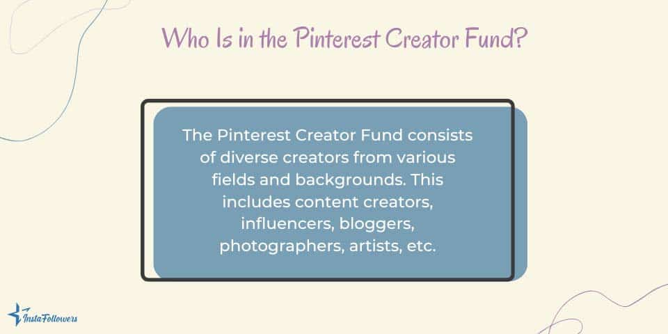 who is in the Pinterest Creator Fund