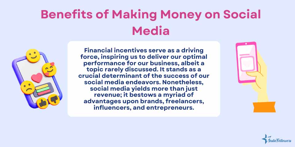 benefits of making money on social media