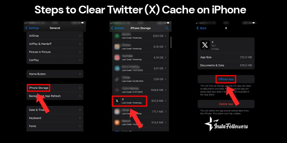 how to clear twitter cache on iphone