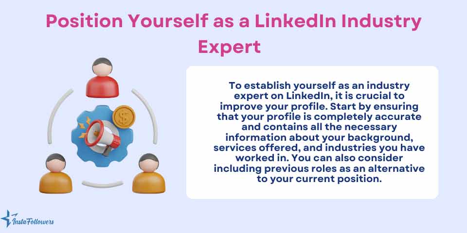 position yourself as a LinkedIn expert