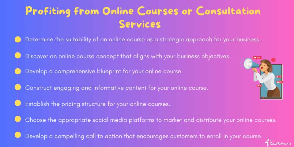 profiting from online courses and services