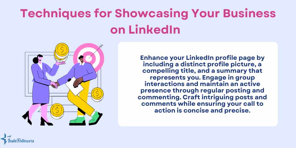 showcasing your LinkedIn business