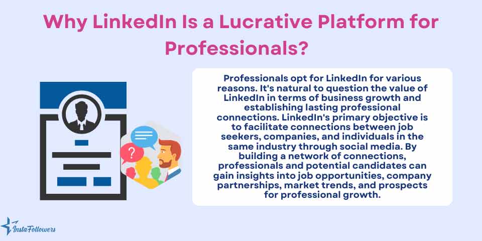 why LinkedIn is a lucrative platform