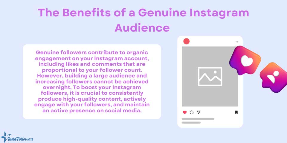 the benefits of genuine Instagram audience