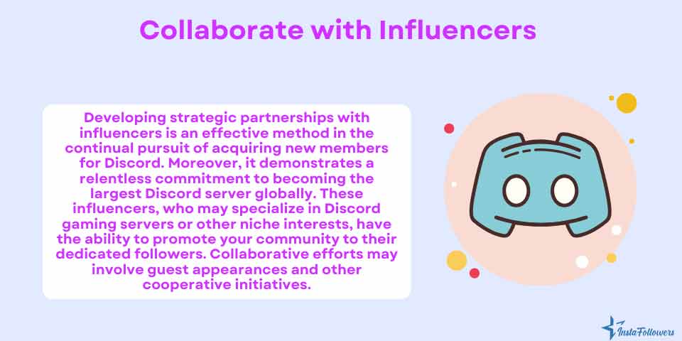 collaborate with influencers on what Discord server has the most members