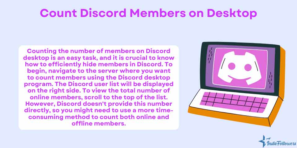 count Discord members on desktop