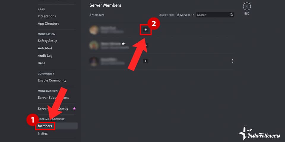 discord members settings