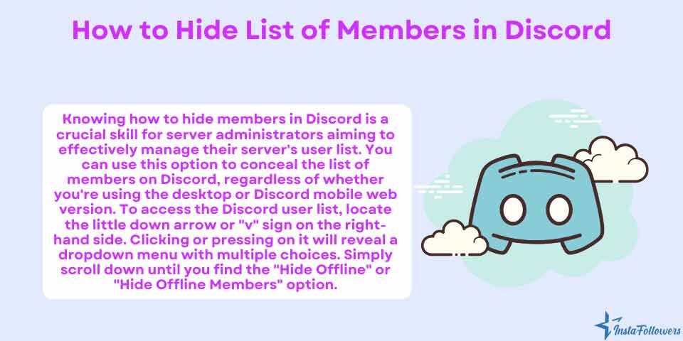 how to hide list of members