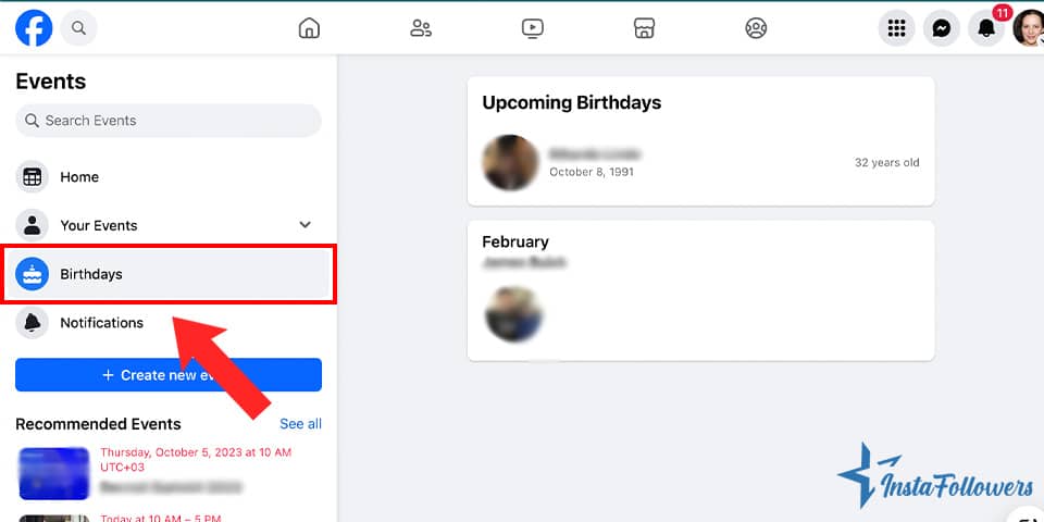 see birthdays on facebook