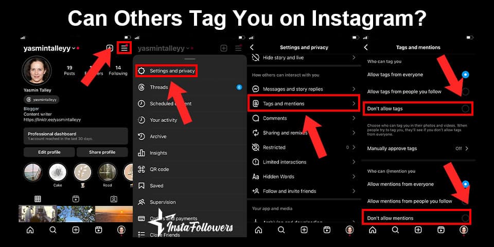 can others tag you on instagram