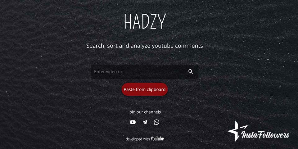 hadzy youtube comment finder