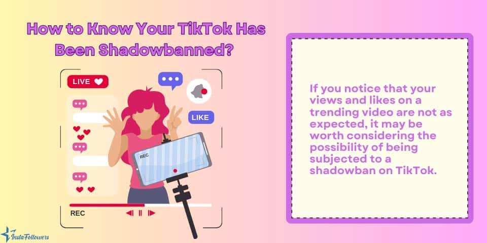 how to know your TikTok has ben shadowbanned