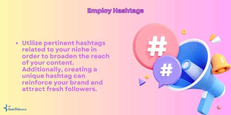 employ hashtags