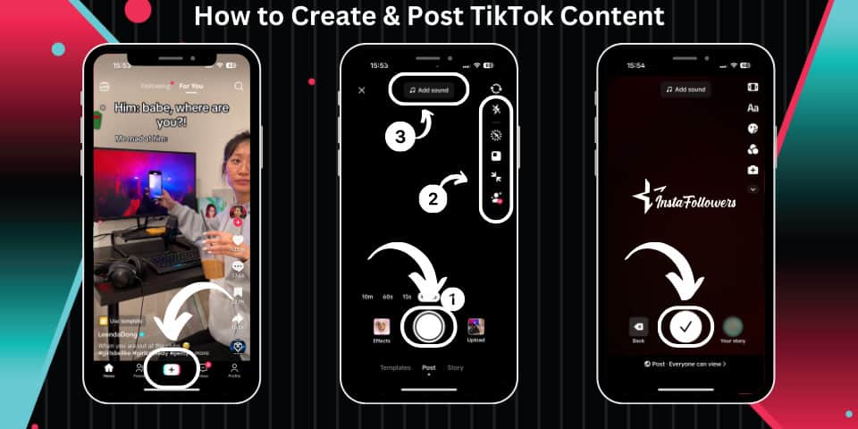 how to create and post tiktok content