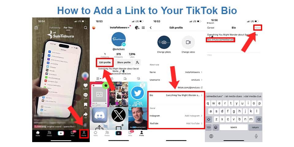 how to add a link to your tiktok bio