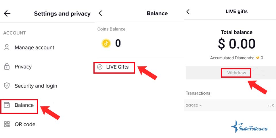 cash TikTok live gifts