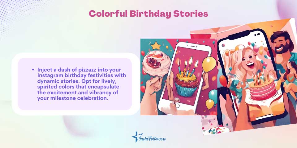 instagram birthday story ideas colorful stories